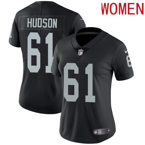 2019 Women Oakland Raiders #61 Hudson black Nike Vapor Untouchable Limited NFL Jersey